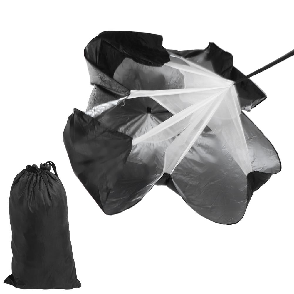 Training Resistance Parachute Power Umbrella Freeweight Running Strength Exercise Black