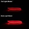2pcs For 2017-2023 Chrysler & Pacifica Voyager Bumper Reflector Lights Function as Tail, Brake & Rear Fog Lamps  Re