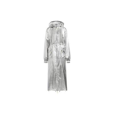 Originals Ivy Park Metallic Anorak Jacke mit Kordelzug und durchgehendem Reißverschluss Unisex Oberbekleidung Silber HY8613