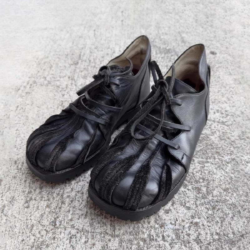 Kvinnor Män Läder Formella Skor Casual Handgjorda Plattformsdojor Hög Kvalitet Tjock Sula Affärs Oxfordskor 44