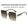Fashion Oversized Square Sunglasses With Gradient Lenses For Casual Wear And Sun Protection