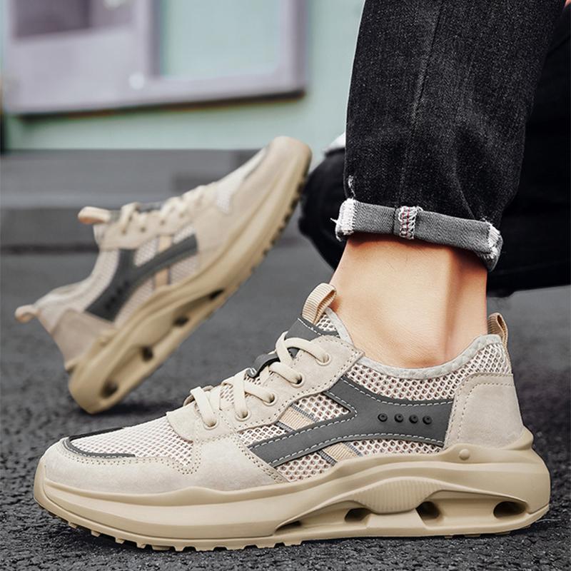 Летние дышащие спортивные кроссовки с сеткой для мужчин — фото 3