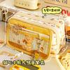 Cute Bear Large Capacity Multi Layer Flip Pencil Case Stationery Bag For Students