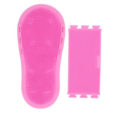 1 Stück Duschfußschrubber Weiches Silikon Rutschfeste Saugnäpfe Fußreiniger Slipper Ohne
