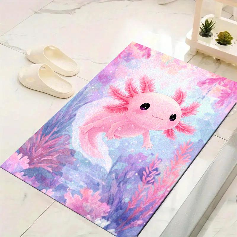 Axolotl Carpet Rug for Living Room Bedroom Home Sofa Decoration,Kids Play Non-slip Floor Mat