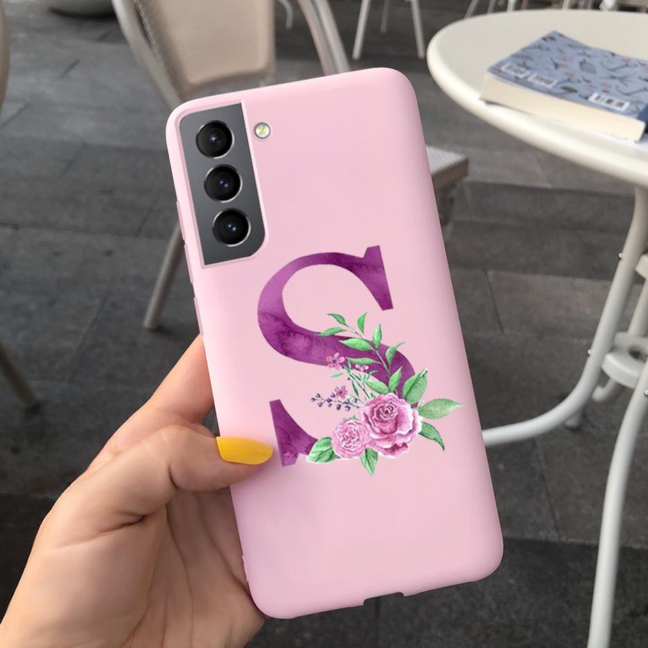 Für Samsung S21 5G Hülle S21 Ultra Plus Niedliche Buchstaben Abdeckung Für Samsung Galaxy S21 Plus 5G S21+ S 21 Ultra Handyhüllen Weiche Fundas