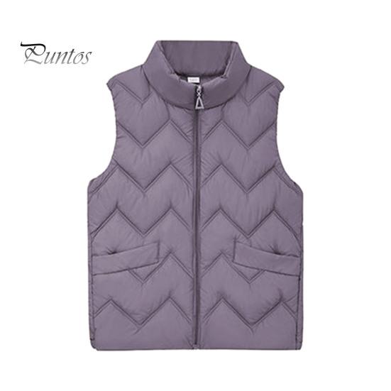 

Женская пушистая хлопковая жилетка-куртка, однотонная, свободная, повседневная, стеганая, воротник-стойка, легкая, на молнии, с карманами, универсальная верхняя одежда для дома и путешествий 3XL