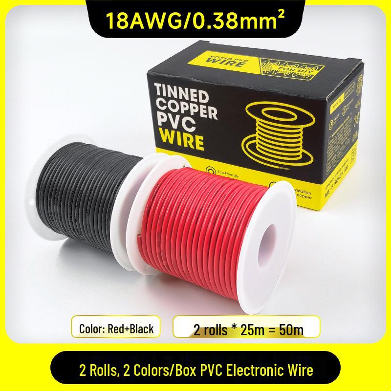 1007 PVC Electronic Wire 16AWG-30AWG Tinned Copper, Flying Lead Aviation Wire