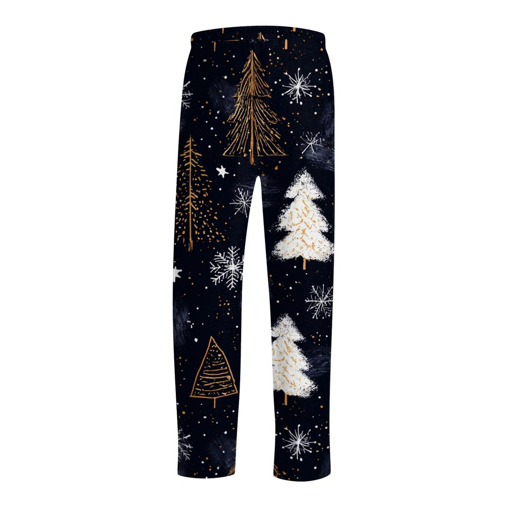 Men's Christmas Print Sleep Pants for Casual At Home