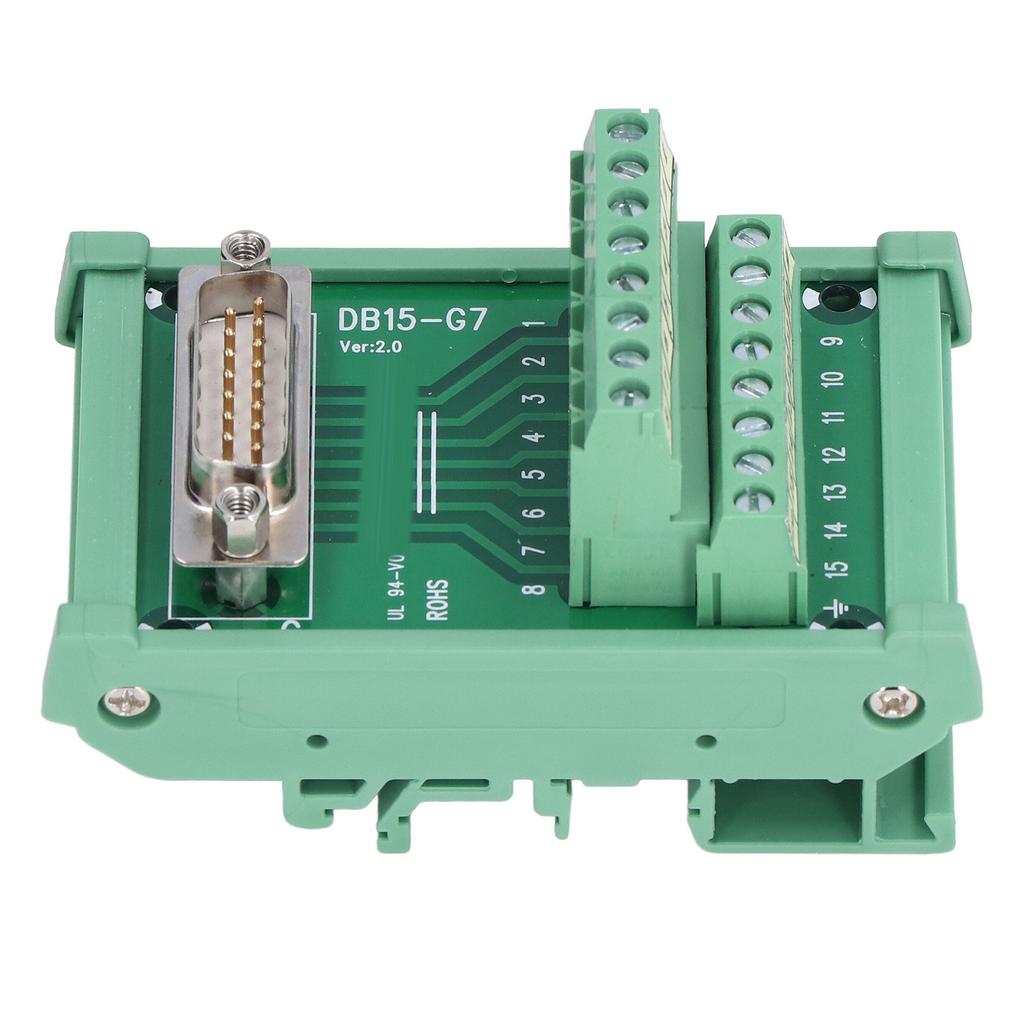 Terminal Block Male Header Interface Connector Break Out Board Module DC 60V DB15‑G7