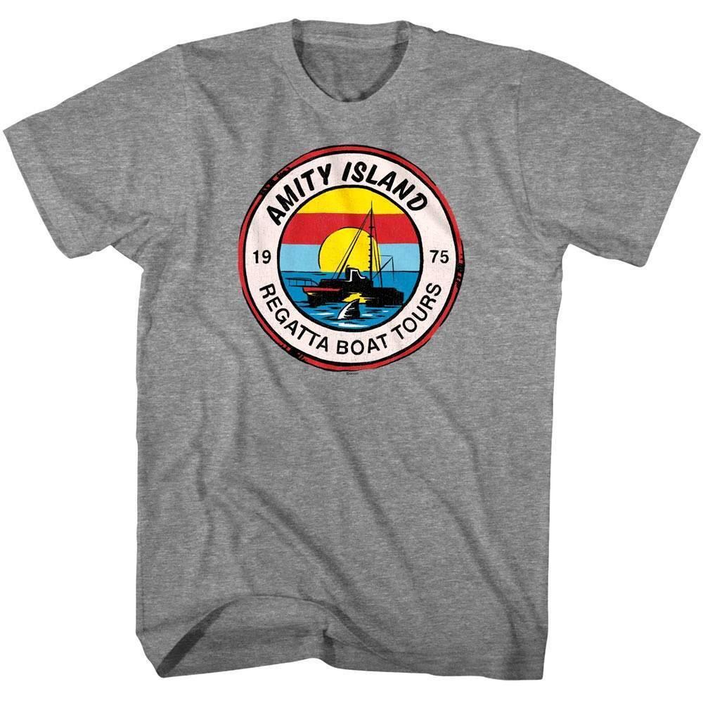 Jaws Amity Island Regatta Boat Tours Men T Shirt XXL