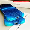 2DFlat Blue Fiber Optic Light Burst All inclusive film hard phone case, compatible with iPhone 18 Pro Max 17 16 15 14 13 12 11