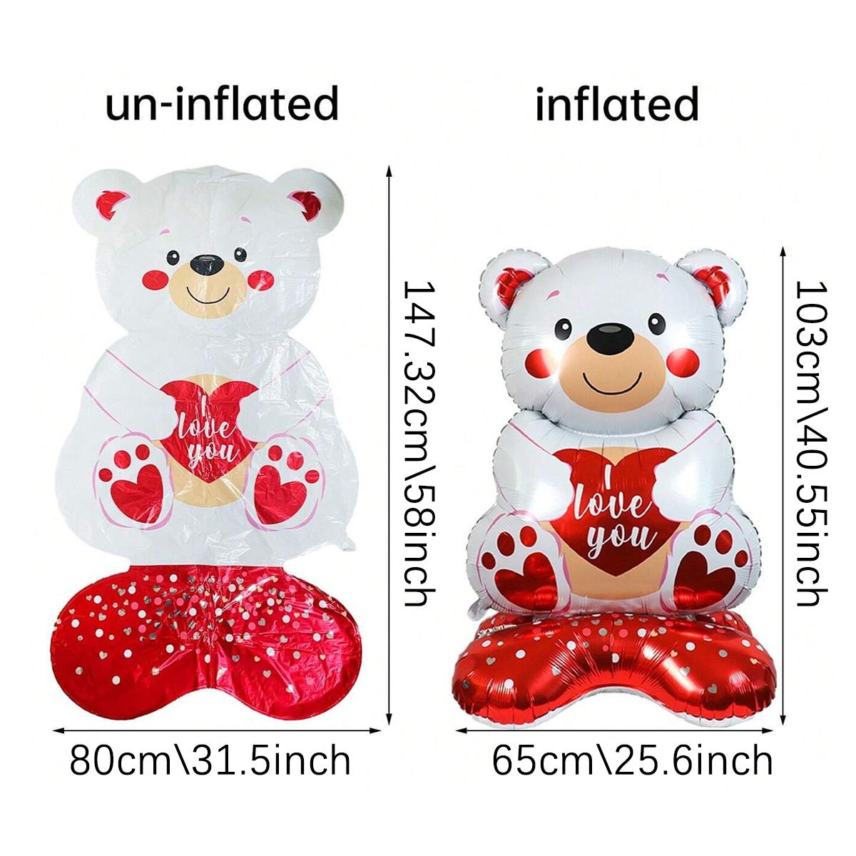 

Love Bear с воздушным шаром, романтическая вечеринка ко Дню святого Валентина, признание, предложение, годовщина, вечер сюрпризов, реквизит Other