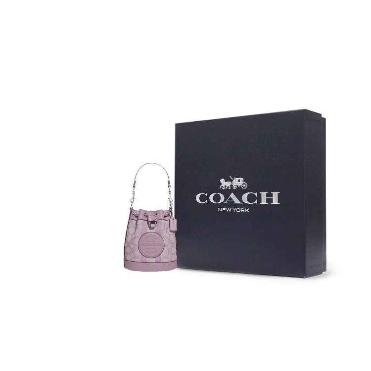 Coach Dempsey 14 Chambray Floral Jacquard Bucket Bag Women Bags Lilac C8322-SVSOT