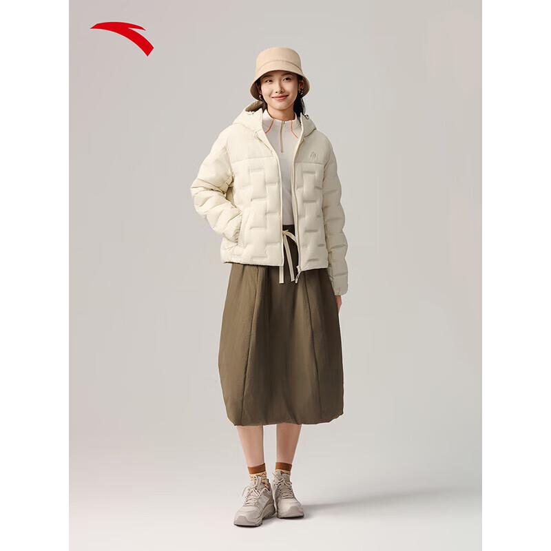 Anta Piumino da donna con cappuccio patchwork slim fit