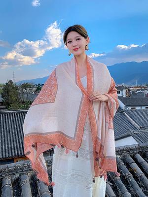 Summer Elegant Women Silk Scarf Beach Wrap Shawls Vintage Scarfs For Ladies Sunscreen Bandana Hijab Mujer Bohemian Scarve Pareo