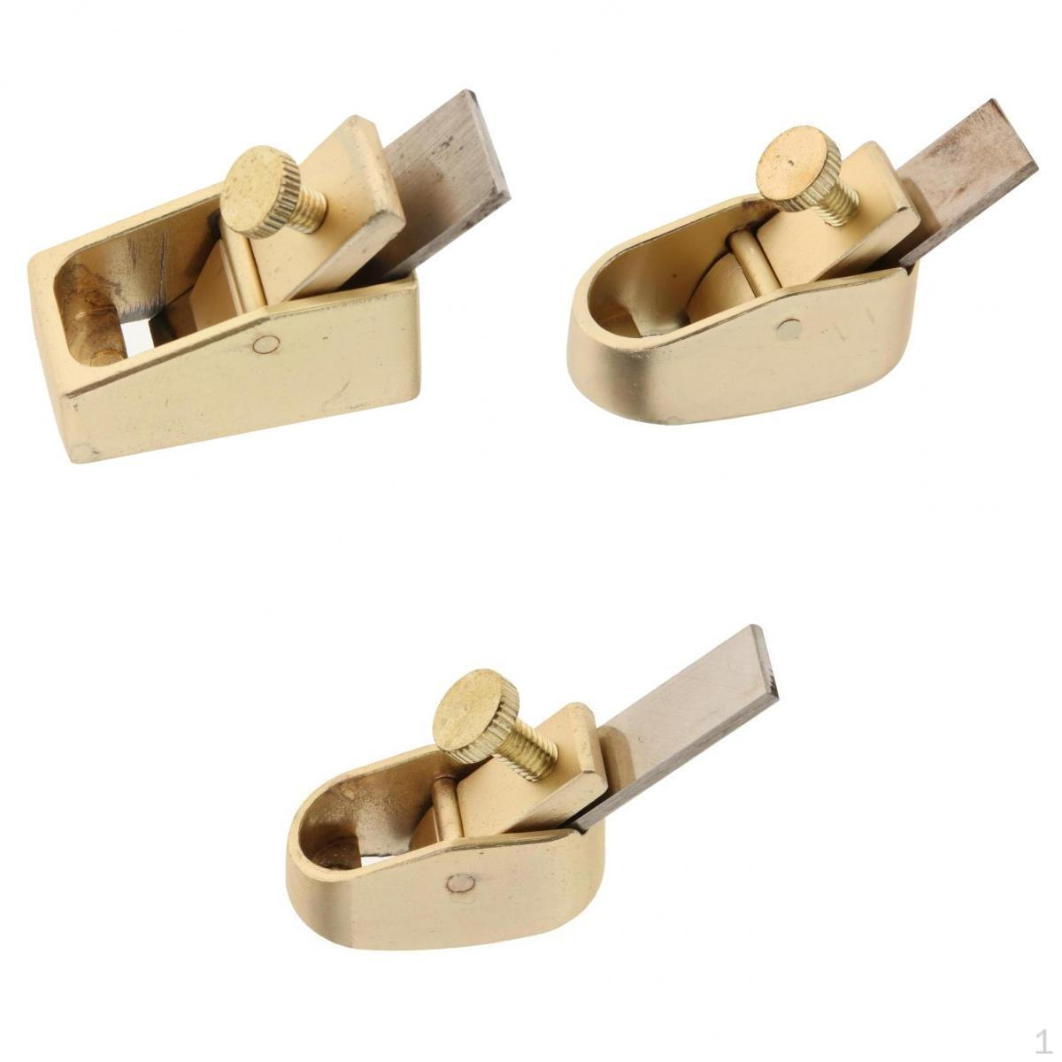 

3x Planer Brass Luthier Thumb Gold