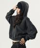 PIGMENT Crop Hoodie Black