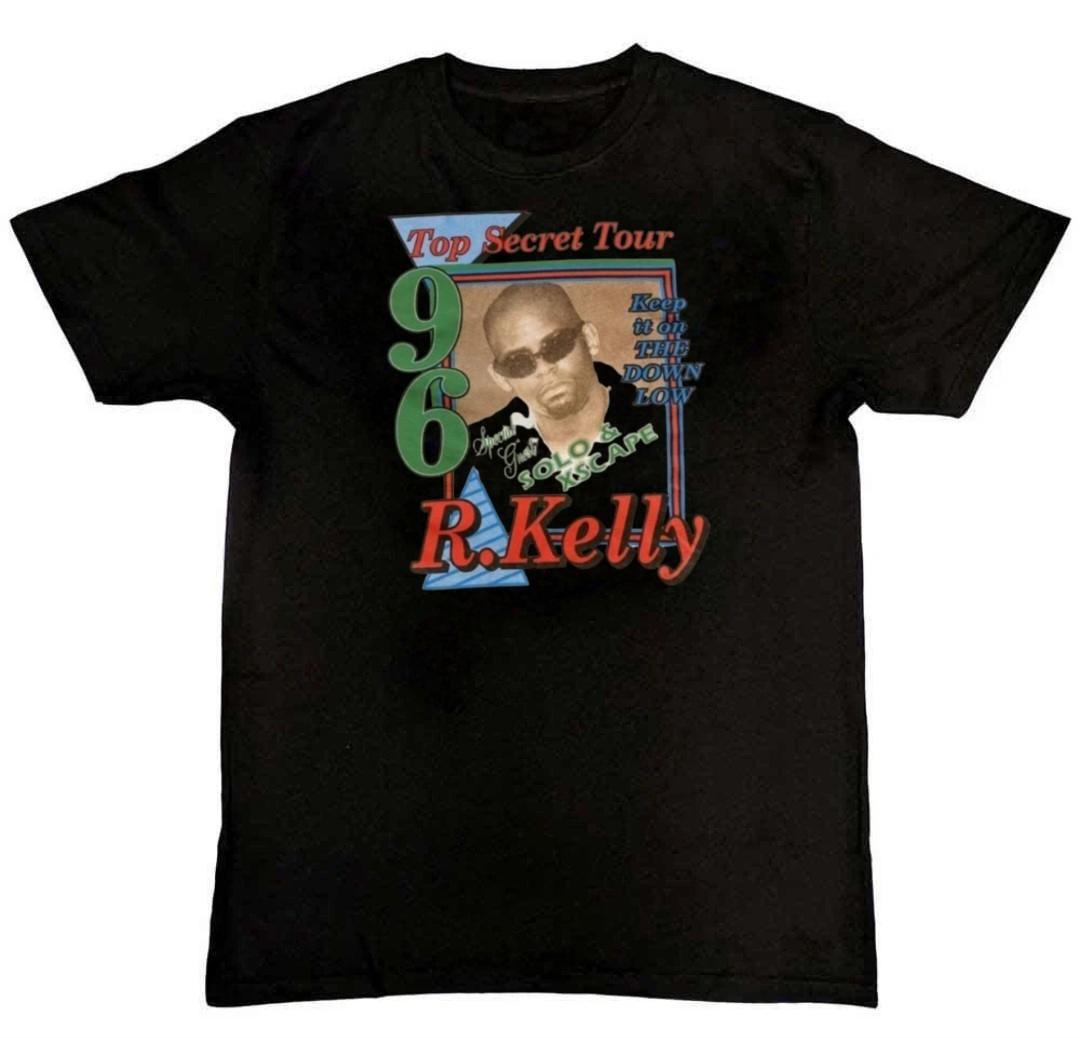 

Vintage R. Kelly Top Secret Tour Graphic Unisex Mens T-Shirt S M L XL 2 3 4 XL 5XL різнокольоровий