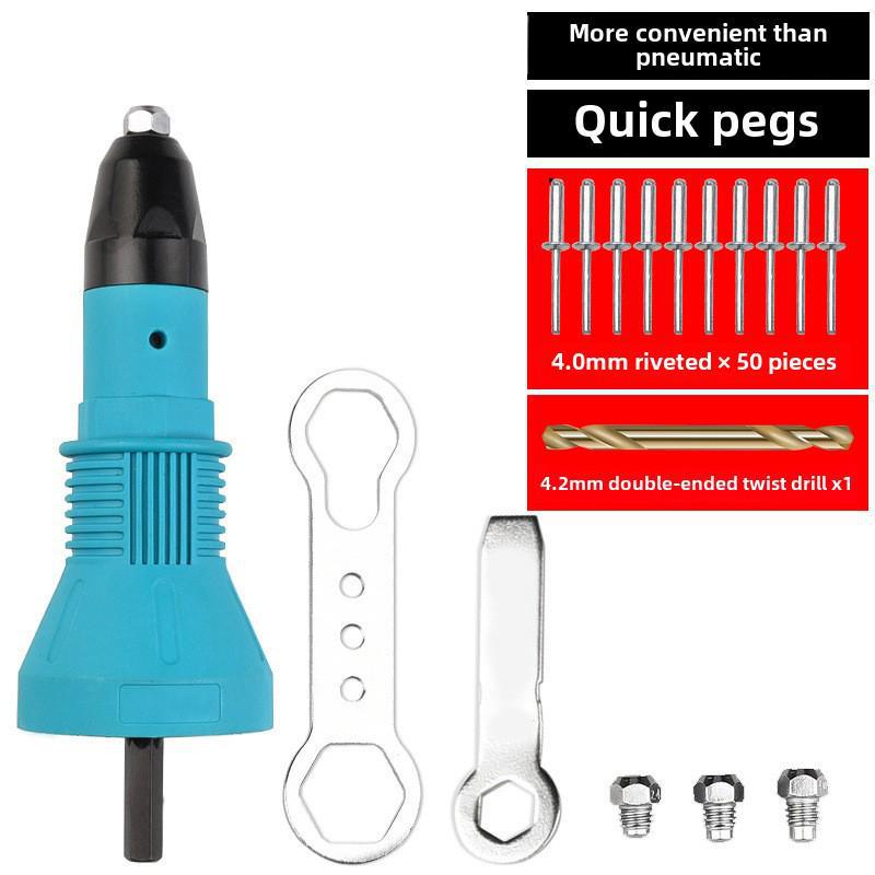 Extractor electric din aliaj de aluminiu cu cap de pistol pentru nituri