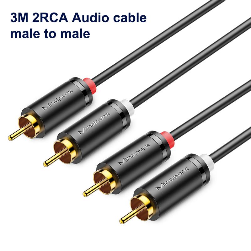 Rca Cable 3.5Mm To 2Rca Splitter Rca Jack 3.5 Cable Rca Audio Cables For Smartphone Amplifier Home Theater Tv Box Aux Cable Rca
