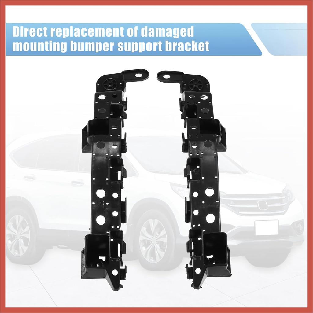 ACROPIX 1 Pair Front Left and Right Bumper Bracket for Honda CR-V 2017-2020 71198-TLA-A01 Plastic Black Car Parts