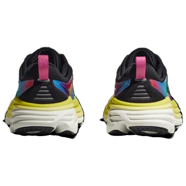 HOKA Bondi 8 Rainbow Men Sneakers Multi-Color Black 1123202-BKML