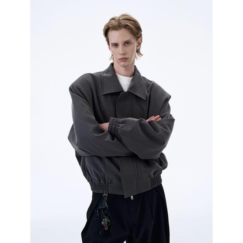 Kisko High-End Shoulder-Padded Cleanfit Casual Blazer Jacket for Men and Women, Stylish Commuter Silhouette Short Jacket