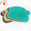 Non-Slip Paw Print Cat Litter Mat - PVC Anti-Splash Foot Pad for Cats & Dogs