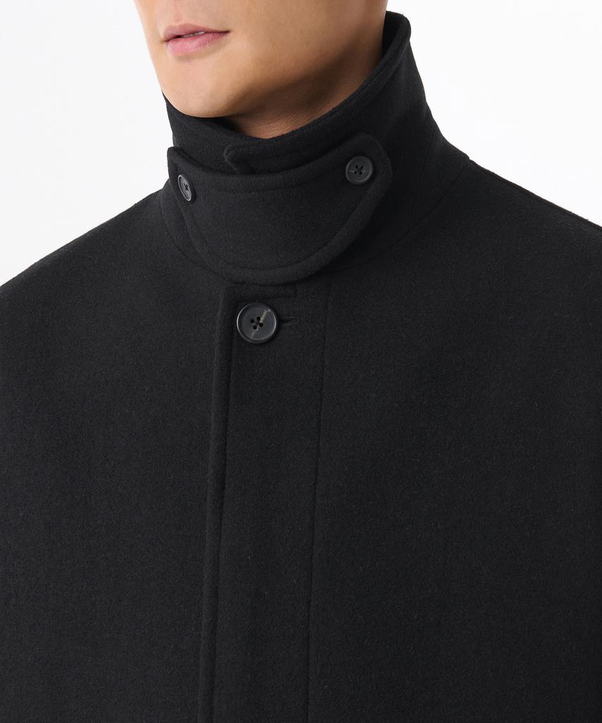 Musinsa Standard Daily Balmacaan Coat [Black]