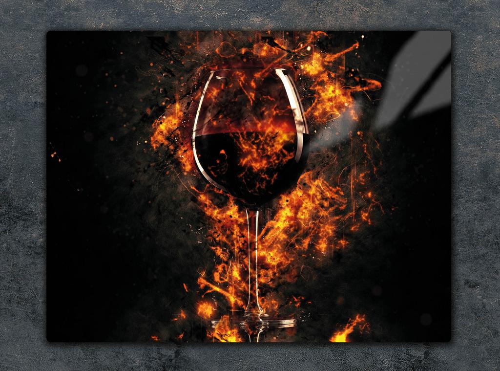 PLANCHE À DÉCOUPER EN VERRE 52x40 VIN
