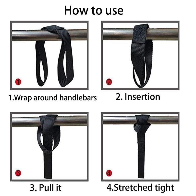 2/4pcs Motorcycle Tie Down Luggage Bandage Soft Straps Towing Ropes For Car Motorbike Hauling Belt Loops Band Tensioning Belts