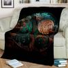 Tree of Life Mystical Celtic Art Print Flannel Blanket Cozy Warm Throw Sofa Bedroom Present Indoor Home Party Lounge Decor
