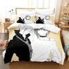 Dplusan Takura Ken Beding Set Printed Bed Linen Set With Pilowcase Bed Soft Duvet Cover Soft Single Double Quen Super King-Sized Dimensionsd Dimension