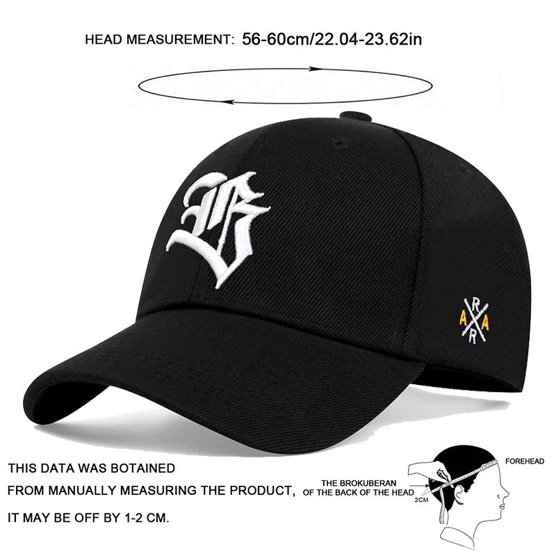Unisex Gothic Letter Embroidery Baseball Caps Spring and Autumn Outdoor Adjustable Casual Hats Sunscreen Hat Sports Golf Cap