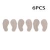 6 Pcs Half Round Sandals With Invisible Anti Slip Stickers Women's High Heels With Forefoot Pads Anti Pain Sweat Absorption And Anti Slip Stickers