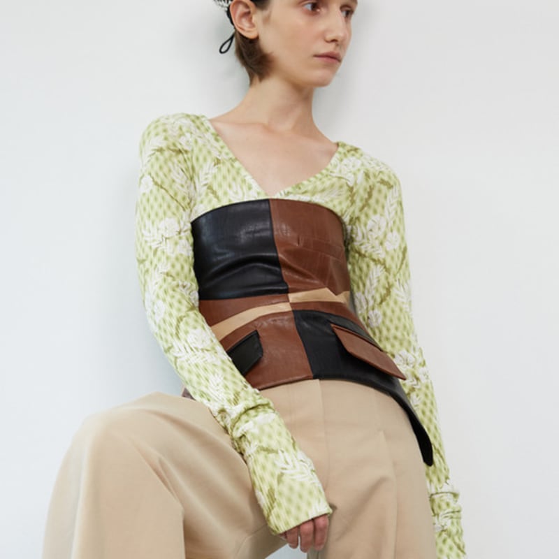 AWESOME NEEDS BOWL BERET_CHECK BROWN