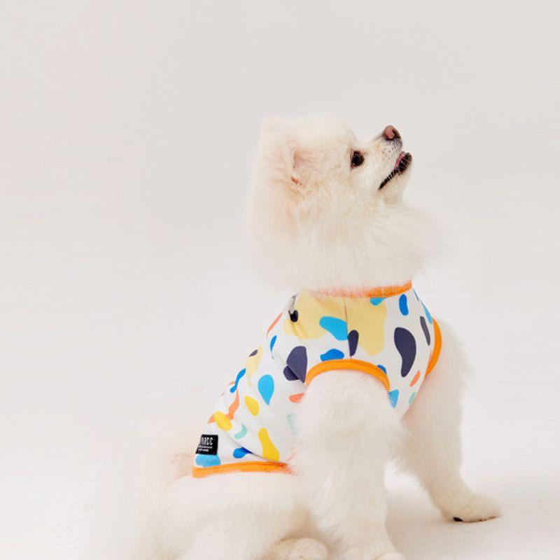 NU PARCC Print Pet T-Shirt - White (Dog Clothes)