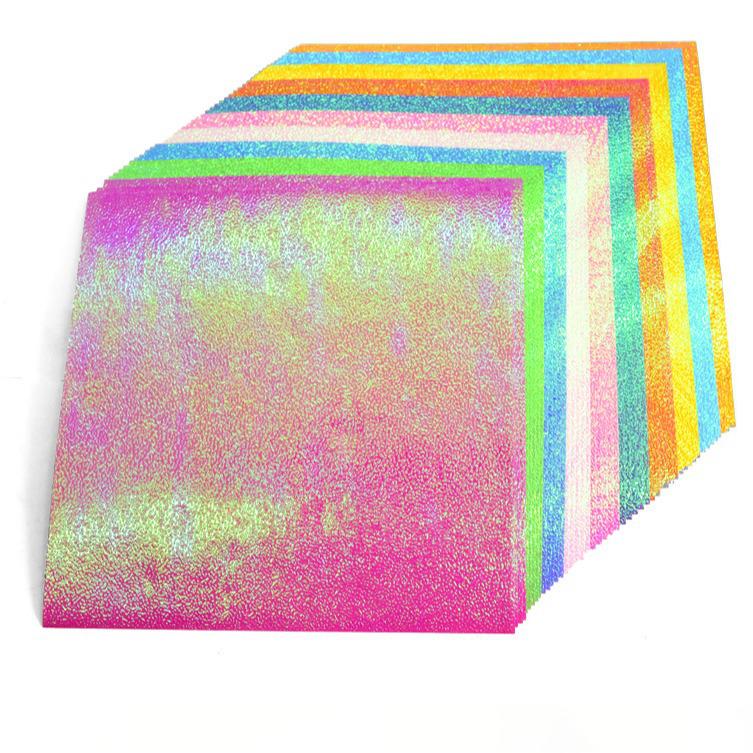Pearlescent Glitter Origami Paper 15x15 cm - Handmade Square Folding Paper