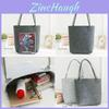 Stylish Gray Felt Shopper Bag With Durable Handles Perfect For Daily Use
