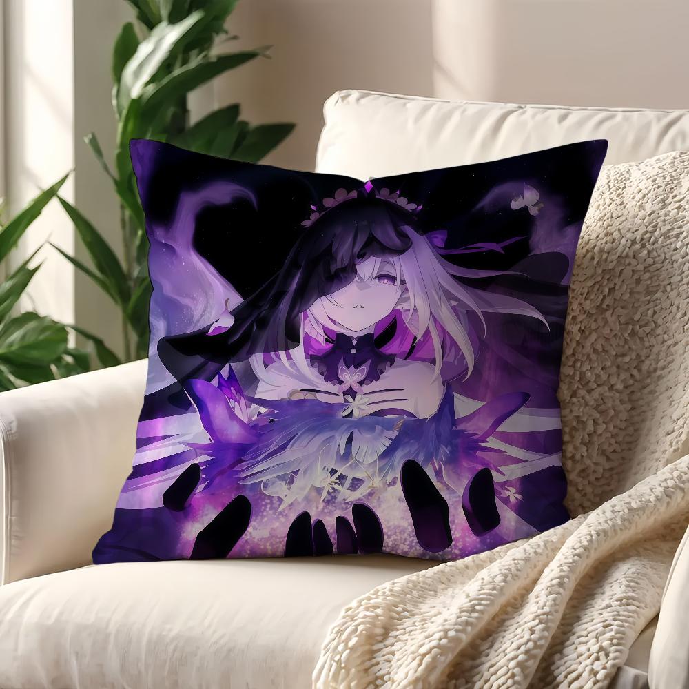 Game Castorice Game Honkai Star Rail cushion cover Pillow Cover Decoration Room Home Sofa living Office Car Nordic Simplicity