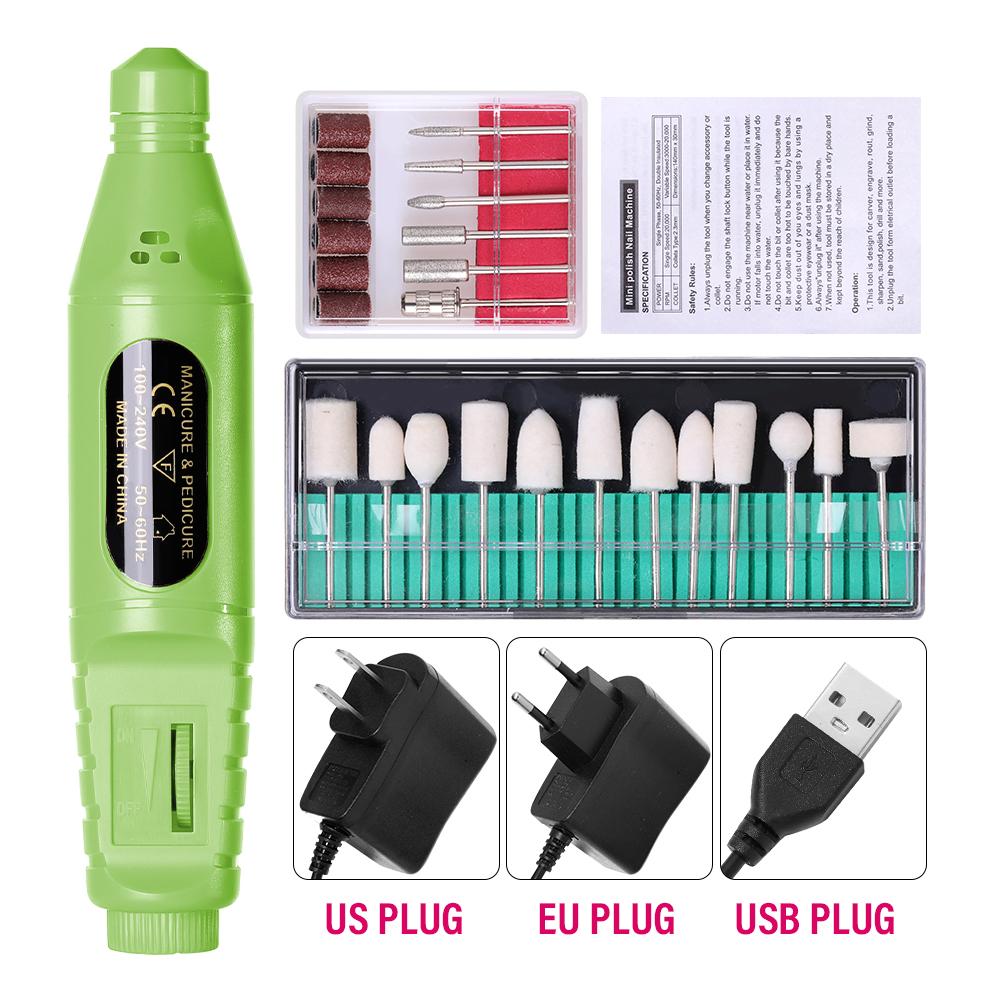 CNHIDS Professional Electric Nail Drill Machine Manicure Tools Pedicure Drill Set Portable Nail File Nail Drill Equipment