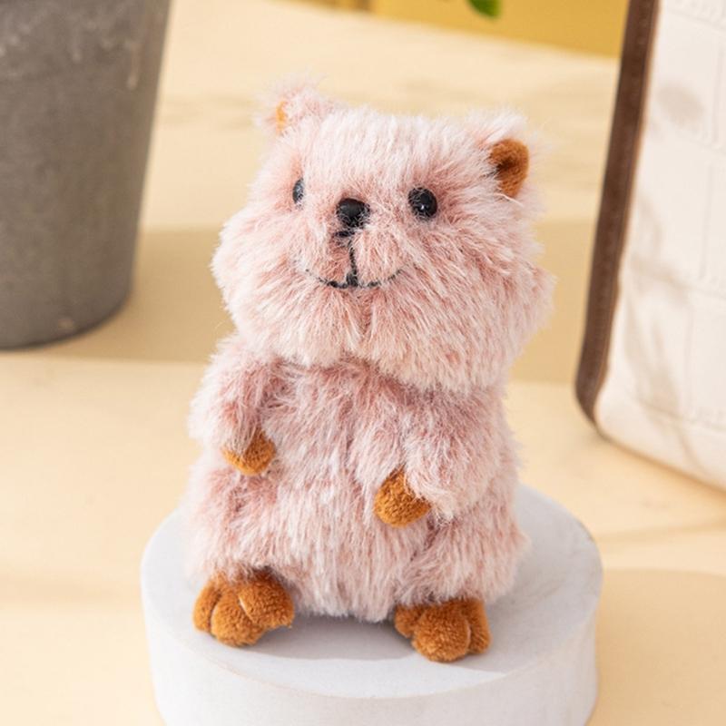 Niedliche Cartoon Kängurus Schlüsselanhänger Plüsch Stofftier Puppe Anhänger Schlüsselring Taschenanhänger Rucksack Dekoration Autoschlüssel Dekorationen