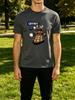 Caffeinate Dalek Coffee Cartoon Print Unisexs Crew Neck Short Sleeve Tee Casual Street Soft Breathable Daily Basic Fashion Wear Top