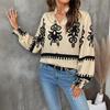 YYFS Women's Fashion Casual Spring Autumn Long Sleeve V-Neck Blouses & Shirts