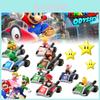 Super Mario Party Go-kart Toy Set With 8 Collectible Figures And Display Box