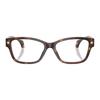 Versace Temple letter logo, plate and metal, square, optical glasses, unisex couple style, tortoiseshell color 0VE3392F-5539-Tortoiseshell 54