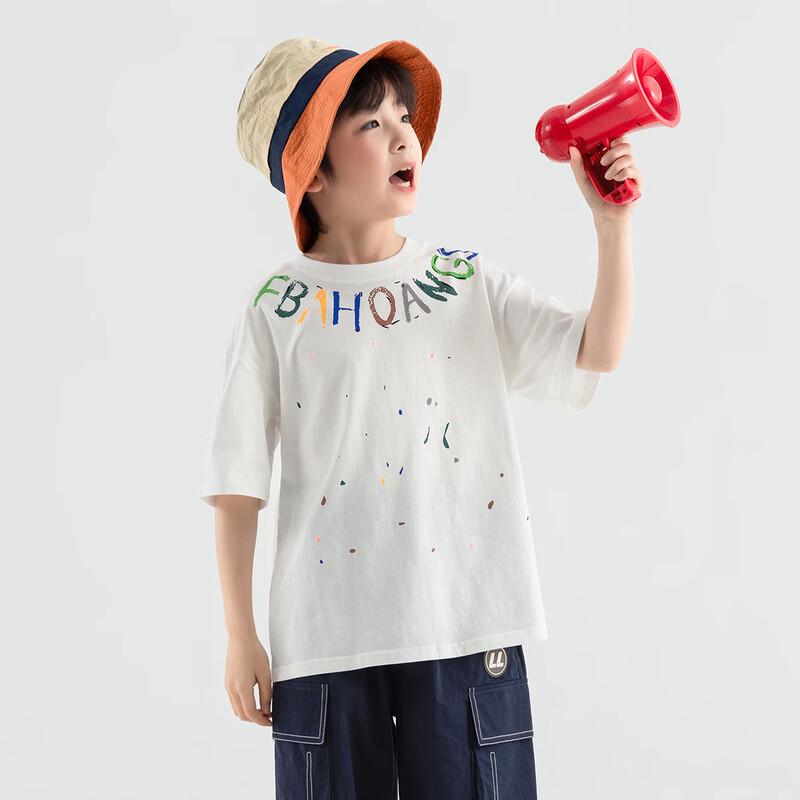 DuoDuoJia Boys' Cooling Letter Print Short Sleeve T-Shirt