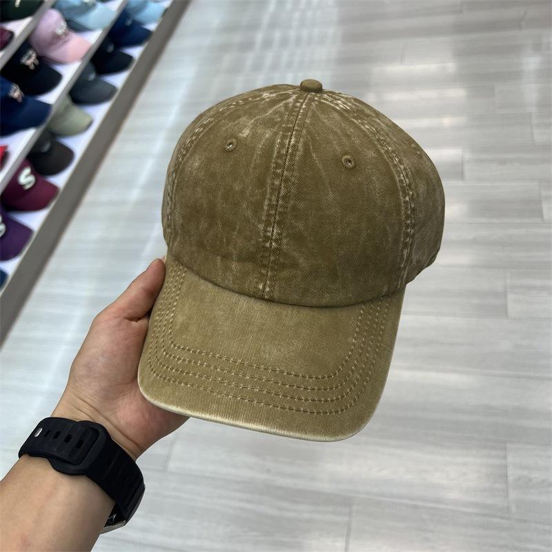 Spring and Autumn New Men's and Women's Hats Casual Versatile Old Baseball Caps Outdoor Sports Pure Cotton Washed Peaked Caps