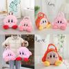 Kirby Plush Star Portable Tote Handbag Clutch Large Capacity Bento Bag Lunch